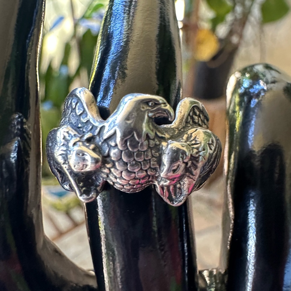 Silver Eagle Ring - image 1